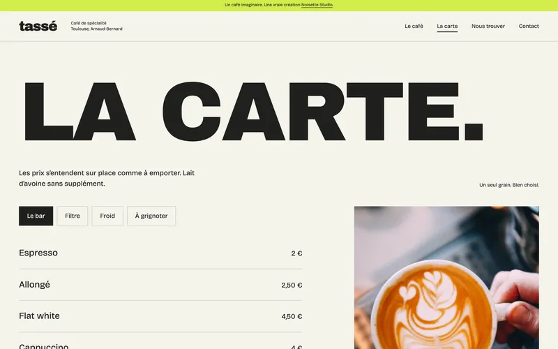 La carte du site de Tassé sur ordinateur